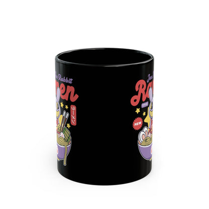 Jax Purple Rabbit Ramen Black Mug