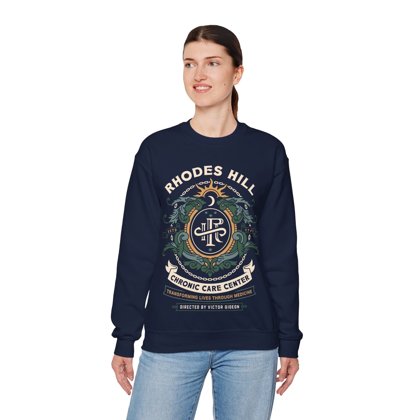 Rhodes Hill Chronic Care Center Crest Crewneck Sweatshirt