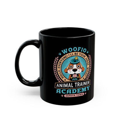 Woofio Zephyr Town Academy Black Mug