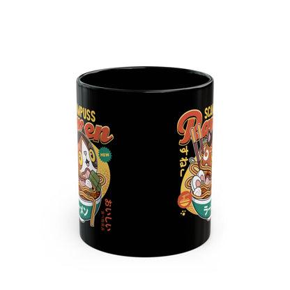 Scampuss Ramen Black Mug