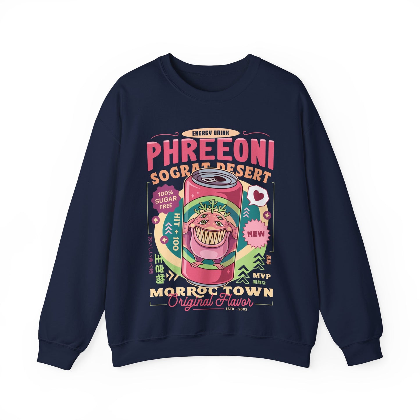Phreeoni Energy Drink Unisex Crewneck Sweatshirt