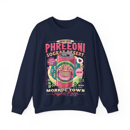 Phreeoni Energy Drink Unisex Crewneck Sweatshirt