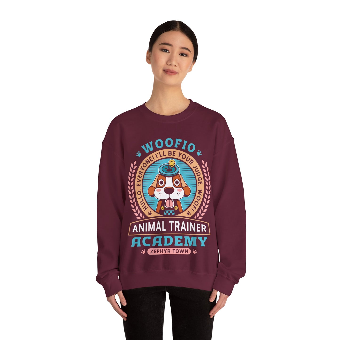 Woofio Zephyr Town Academy Unisex Crewneck Sweatshirt