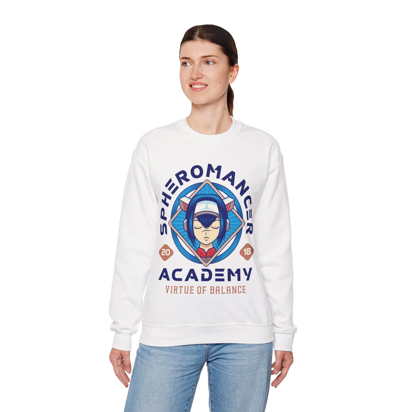 True Spheromancer Academy Unisex Crewneck Sweatshirt