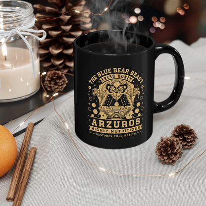 Arzuros Honey Vintage Crest Black Mug