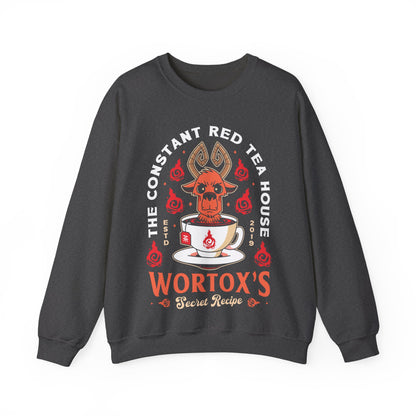 Wortox Red Tea Emblem Crewneck Sweatshirt