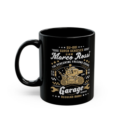 Peregrine Falcons Squad Garage Black Mug