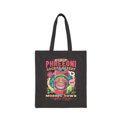 Phreeoni Energy Drink Cotton Canvas Tote Bag