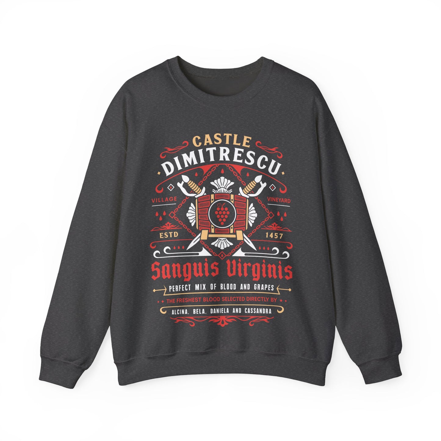 Castle Dimitrescu Vineyard Crest Crewneck Sweatshirt