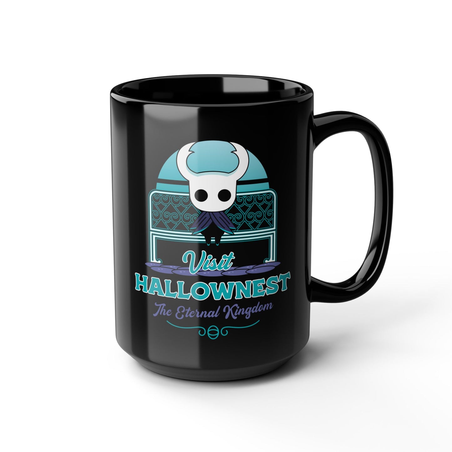 Visit Hallownest Emblem Black Mug