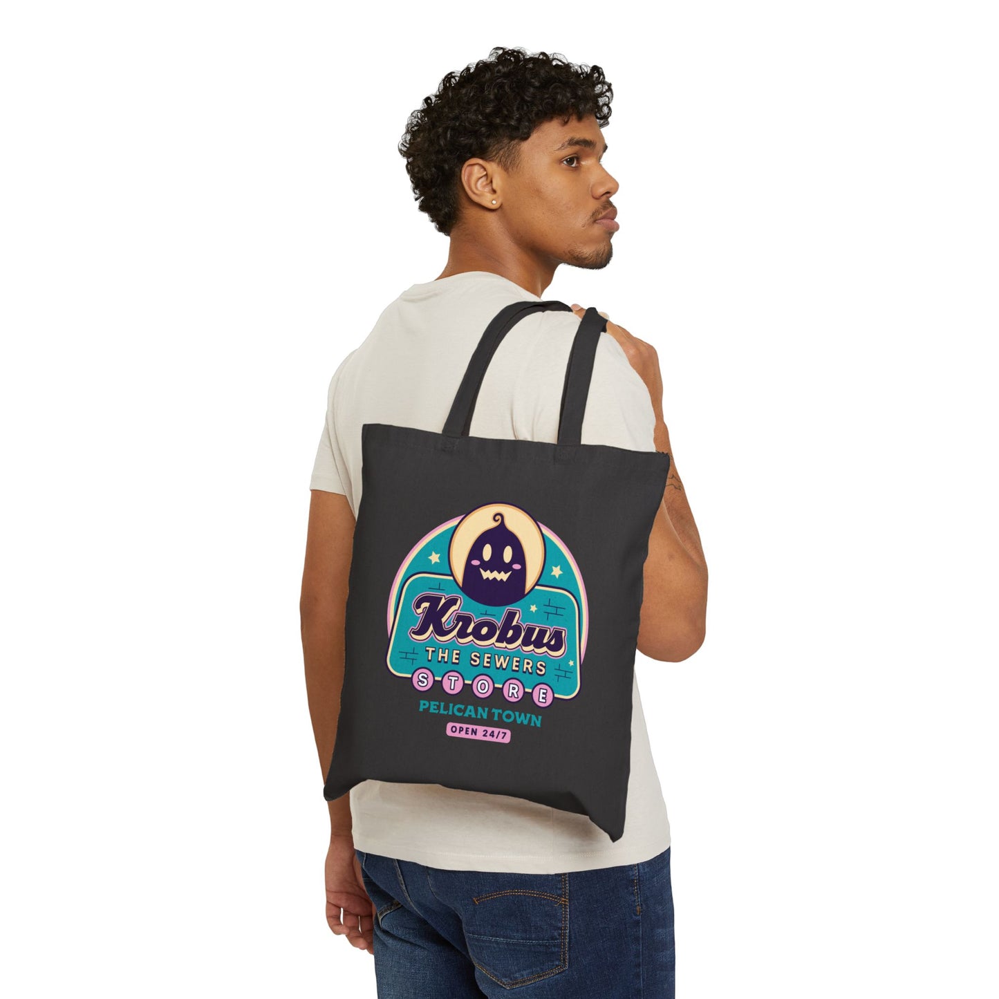 Krobus The Sewers Merchant Cotton Canvas Tote Bag