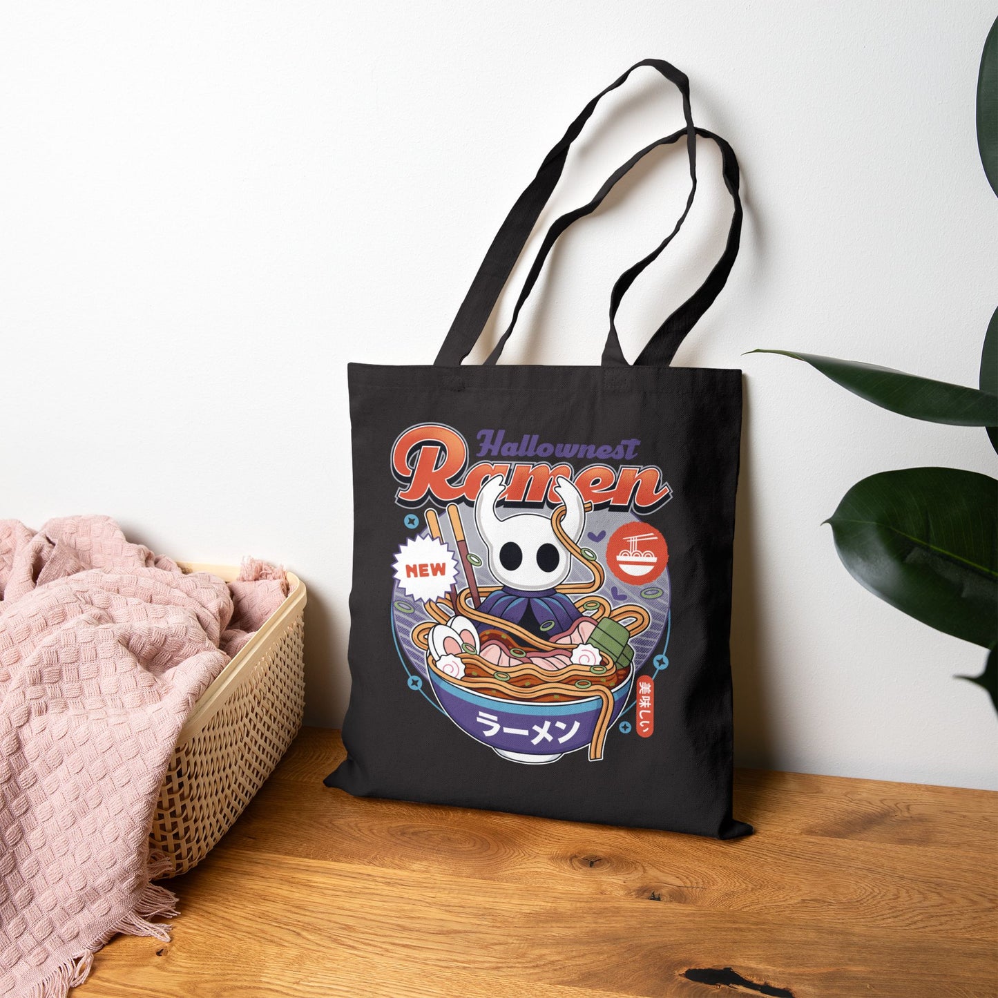 Hallownest Ramen Vintage Cotton Canvas Tote Bag