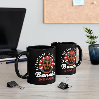 Bancho Sushi Emblem Black Mug