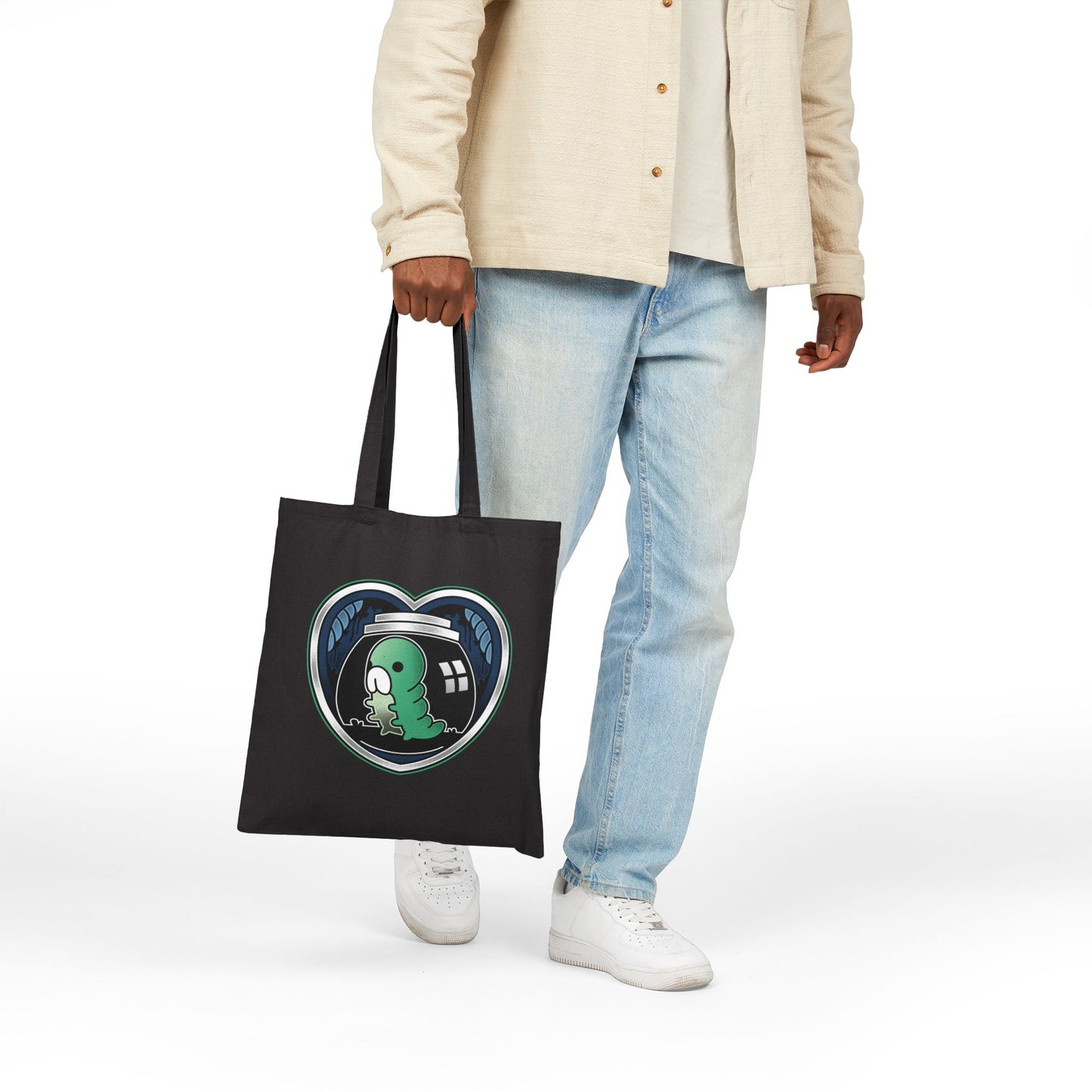 Grub Love Emblem Canvas Tote Bag
