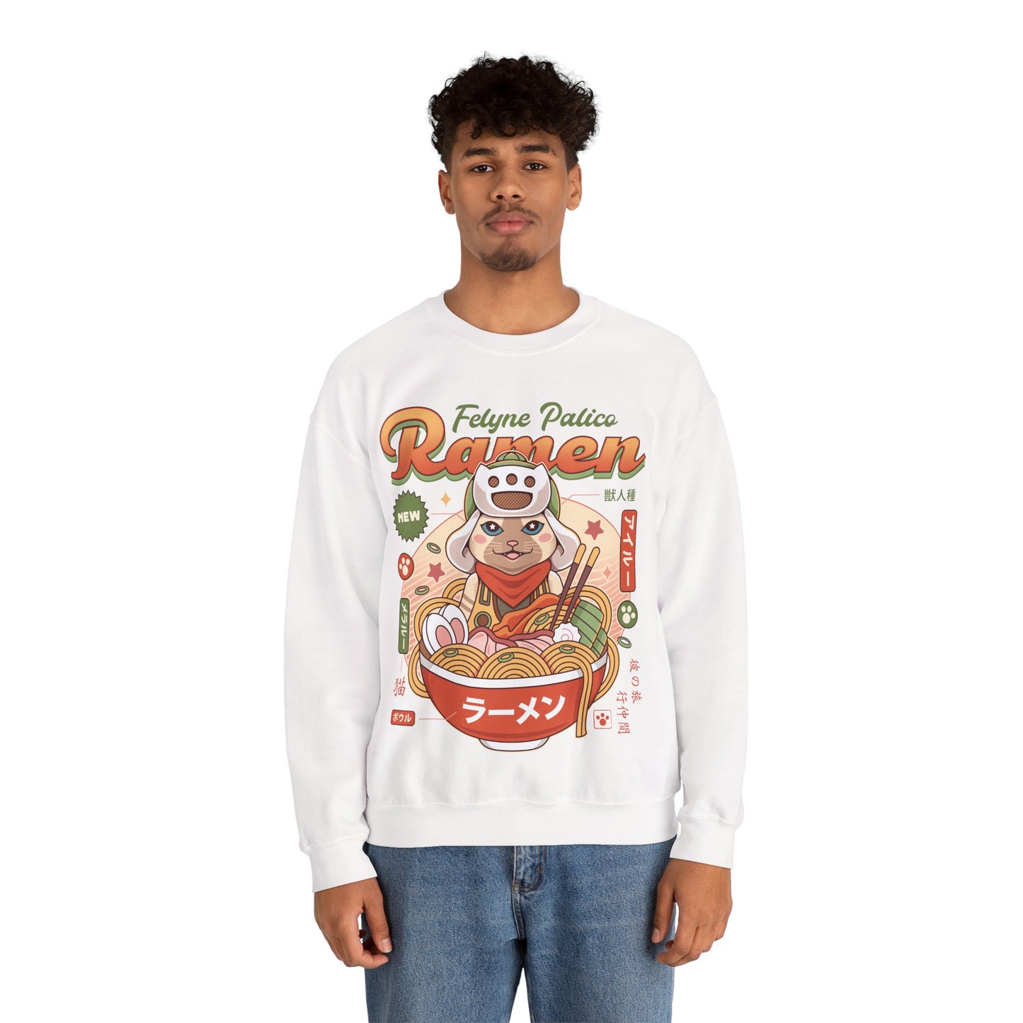 Felyne Palico Ramen Unisex Crewneck Sweatshirt