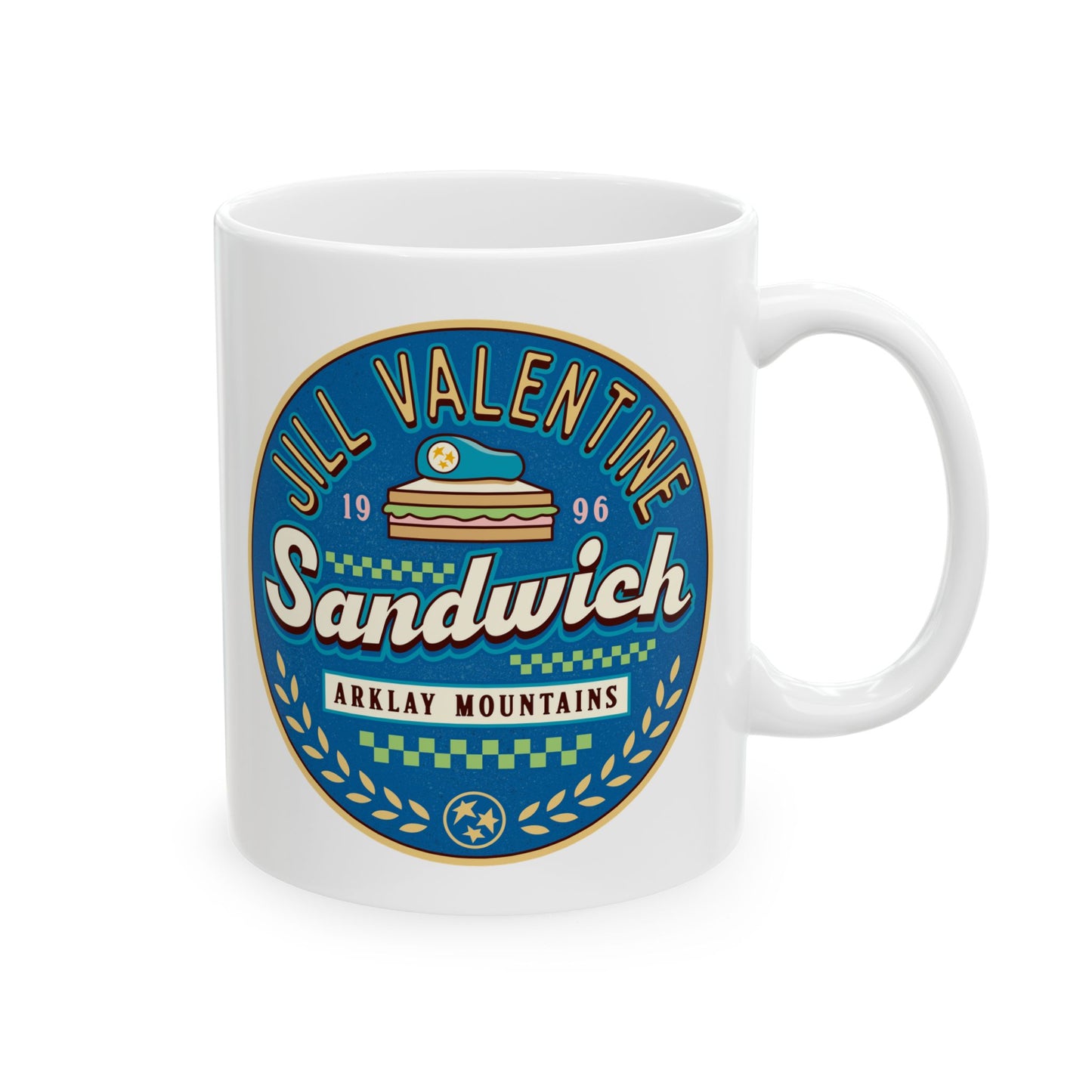 Jill Valentine Sandwich Ceramic Mug
