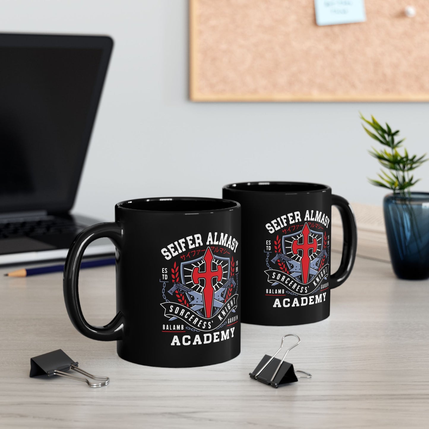 Seifer Almasy Academy Emblem Black Mug