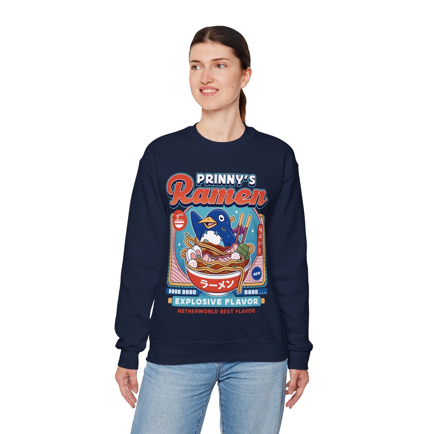 Prinny Dood Ramen Vintage Unisex Crewneck Sweatshirt