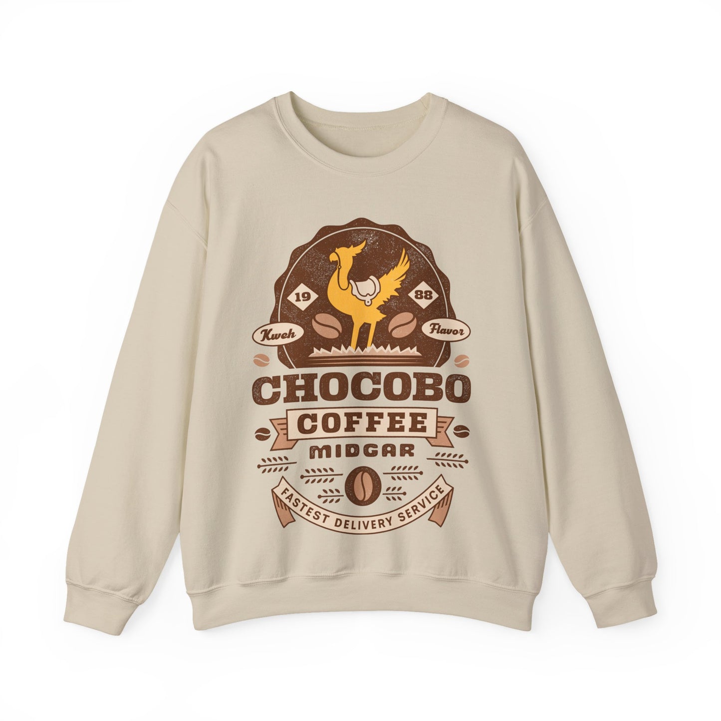 Chocobo Coffee Vintage Unisex Crewneck Sweatshirt