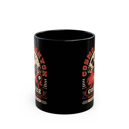 Cosmo Canyon Coffee Grunge Black Mug