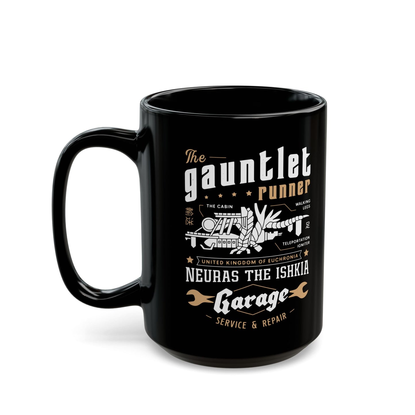 Gauntlet Runner Garage Black Mug