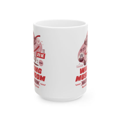 Walking Mushroom Marathon Ceramic Mug