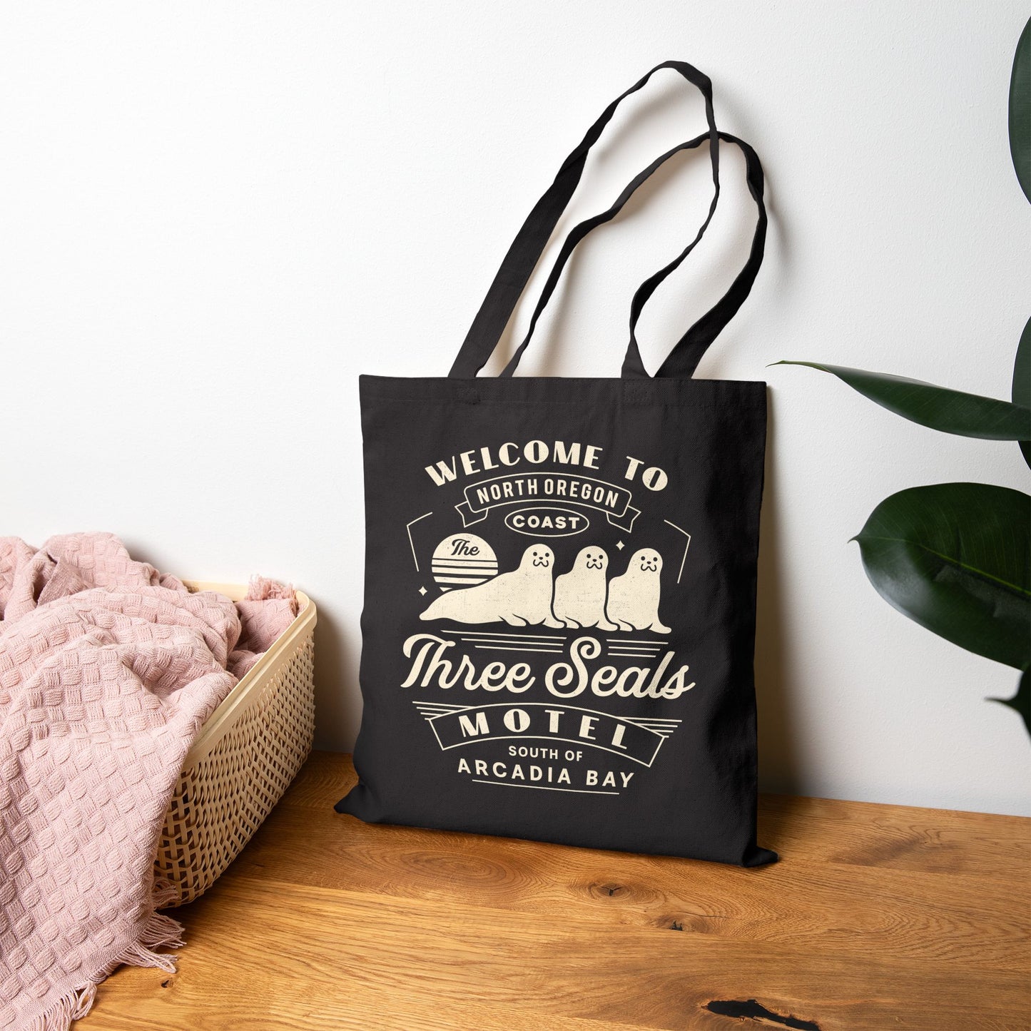 Three Seals Motel Emblem Canvas Tote Bag