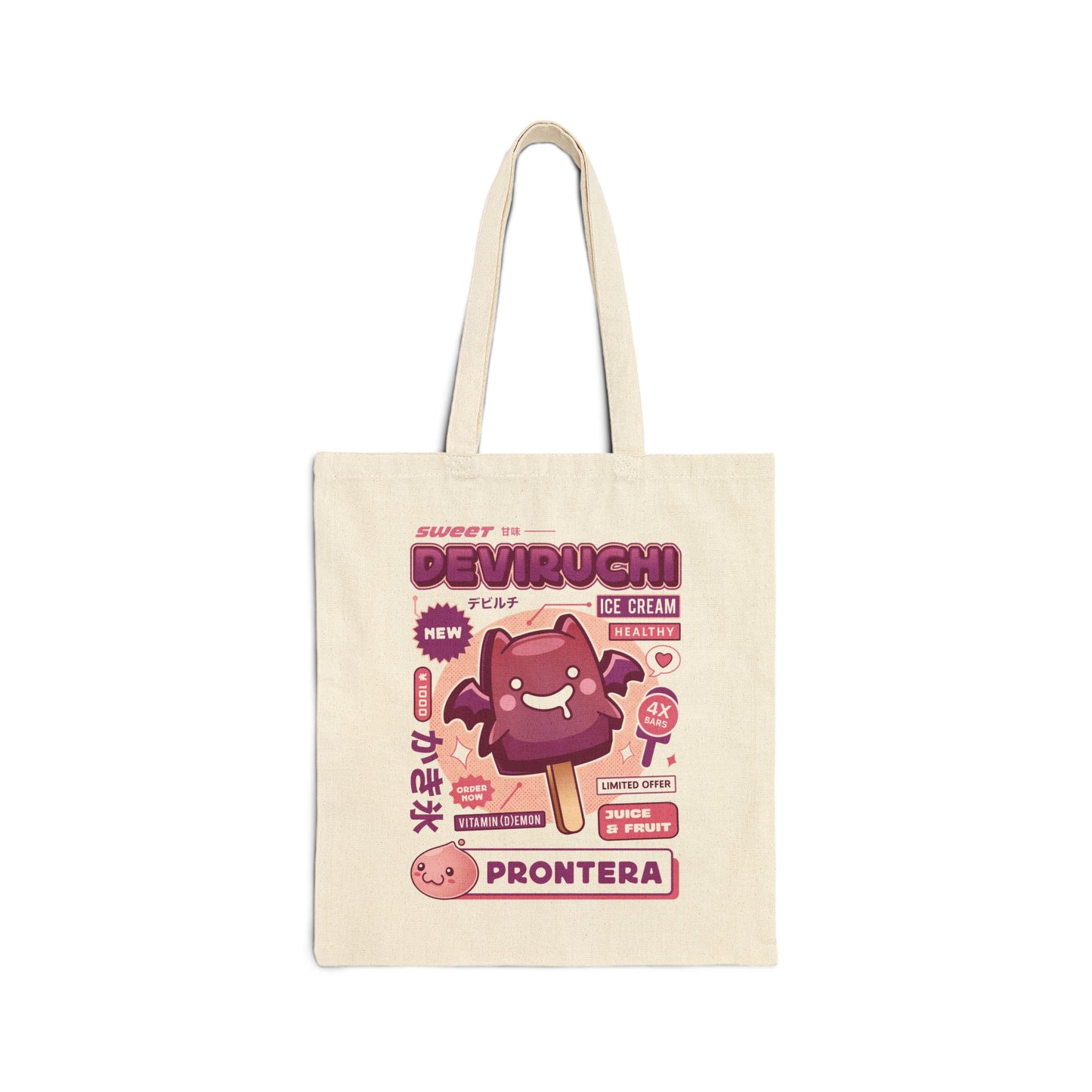 Deviruchi Ice Cream Canvas Tote Bag