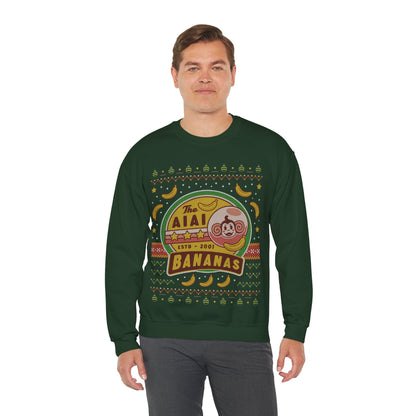 Aiai Bananas Ugly Sweater Unisex Crewneck Sweatshirt