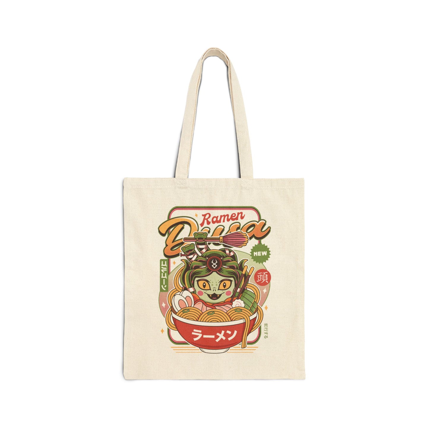 Dusa Vintage Ramen Cotton Canvas Tote Bag