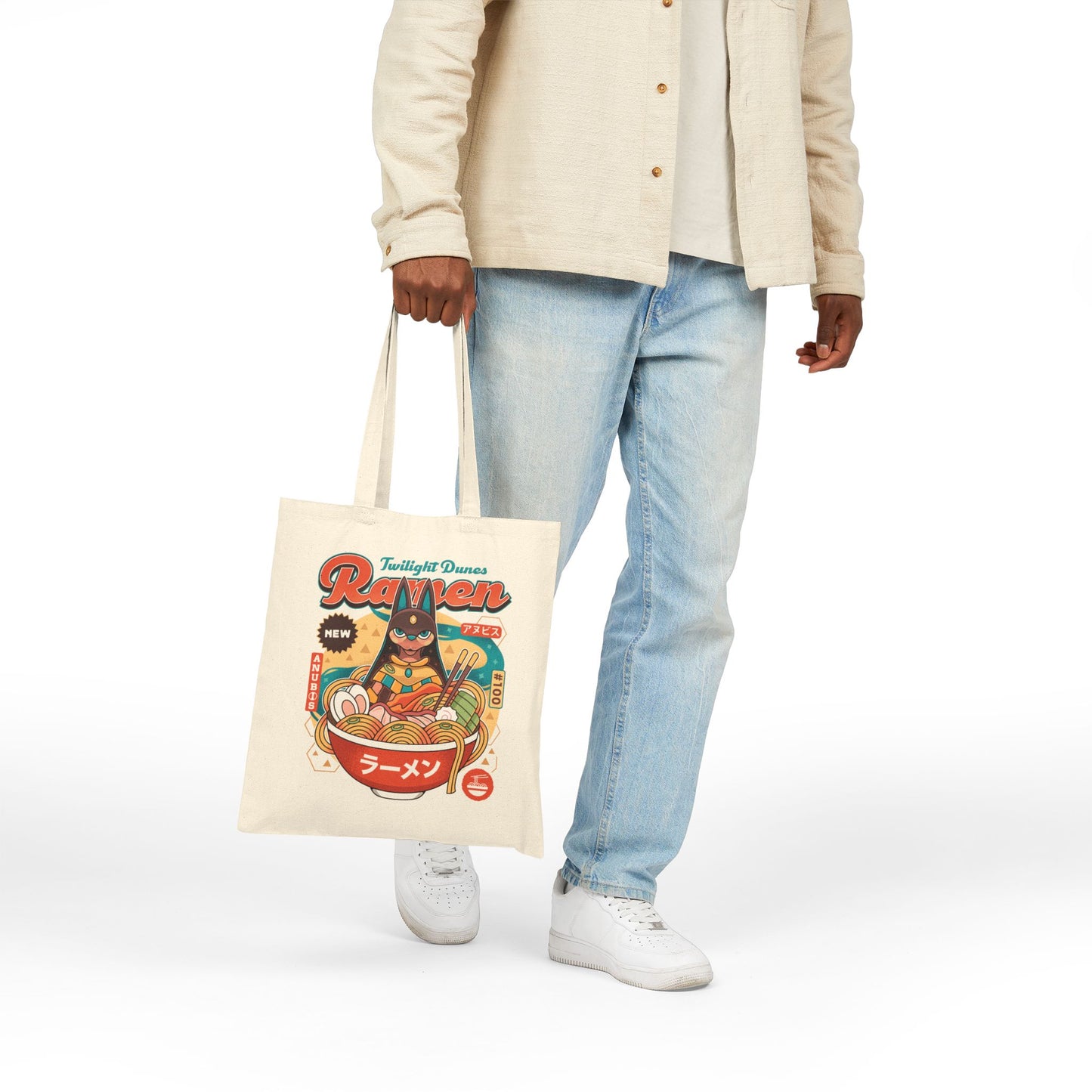 Twilight Dunes Ramen Vintage Tote Bag