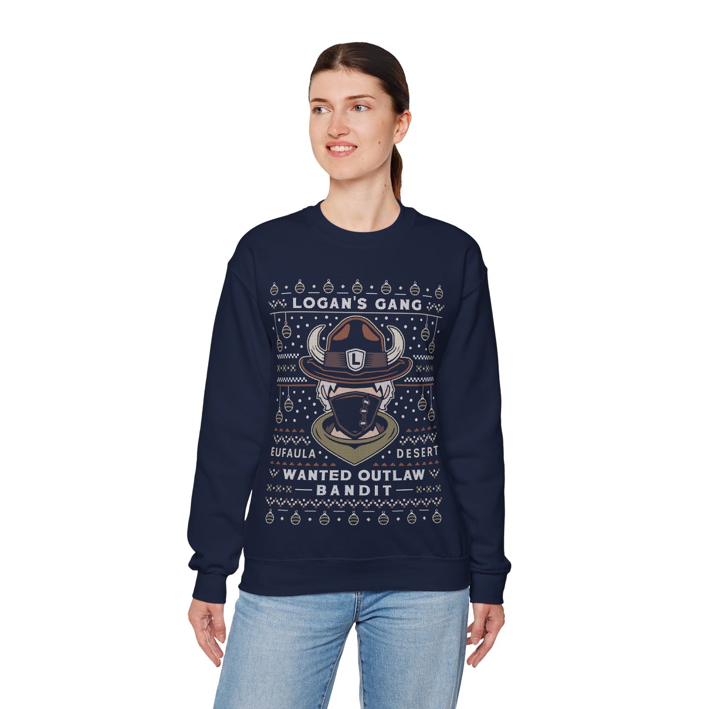 Eufaula Desert Bandit Ugly Sweater Crewneck Sweatshirt