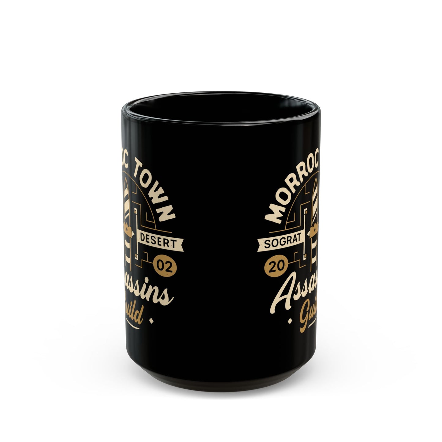 Morroc Oasis Town Guild Black Mug