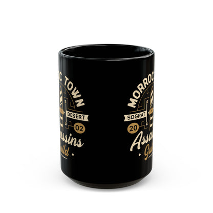 Morroc Oasis Town Guild Black Mug