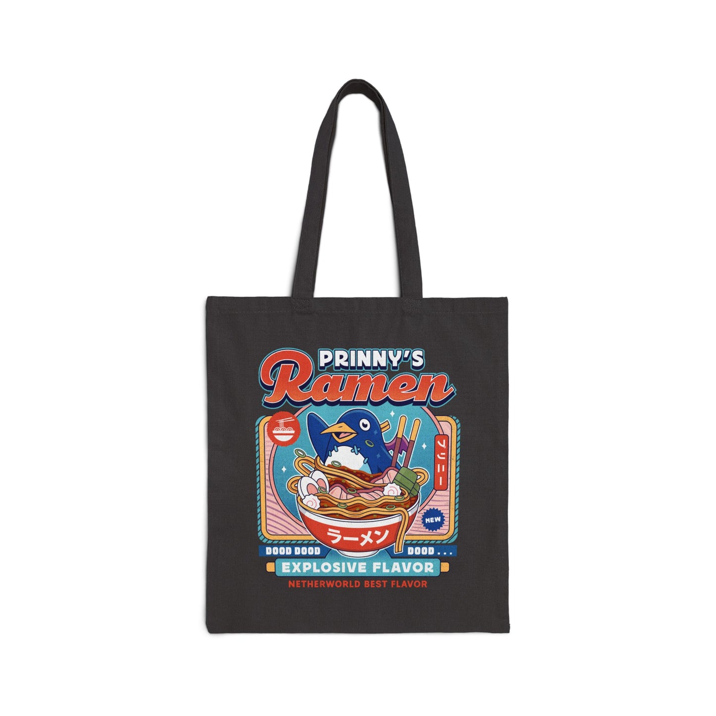Prinny Dood Ramen Vintage Canvas Tote Bag