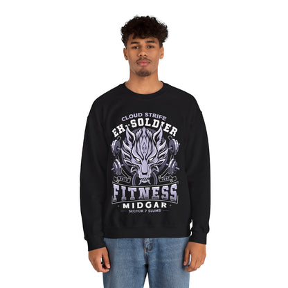 Strife Midgar Fitness Emblem Crewneck Sweatshirt