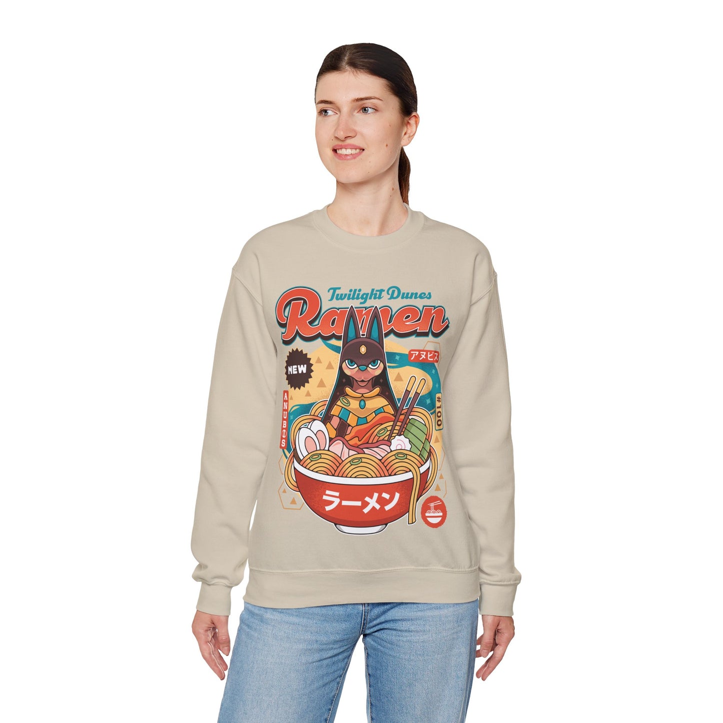 Twilight Dunes Ramen Vintage Crewneck Sweatshirt