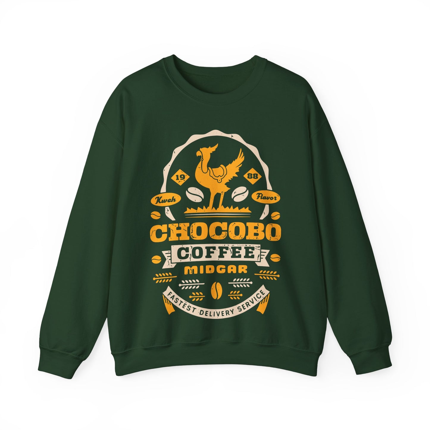 Chocobo Coffee Grunge Unisex Crewneck Sweatshirt