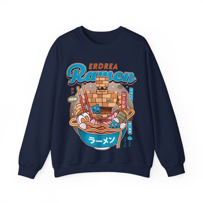 Erdrea Monsters Ramen Vintage Crewneck Sweatshirt