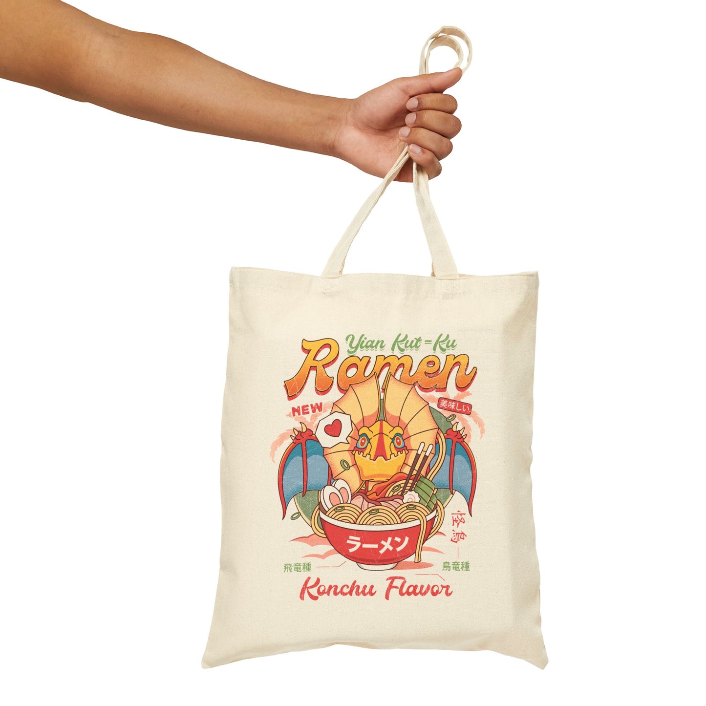 Yian Kut Ku Ramen Vintage Canvas Tote Bag