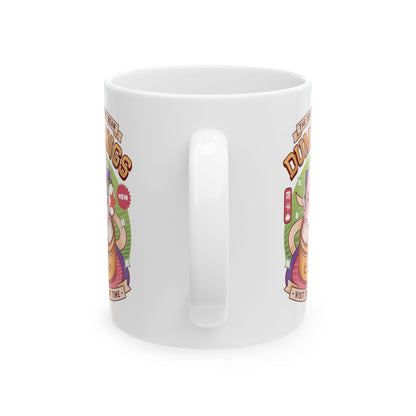 Pink Bean Dumplings Vintage Ceramic Mug