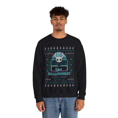 Visit Hallownest Ugly Sweater Unisex Crewneck Sweatshirt