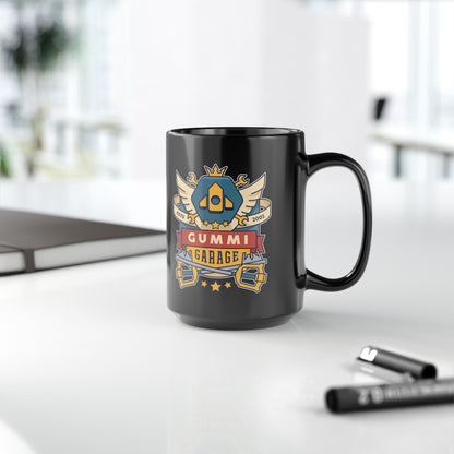 The Gummi Garage Emblem Black Mug