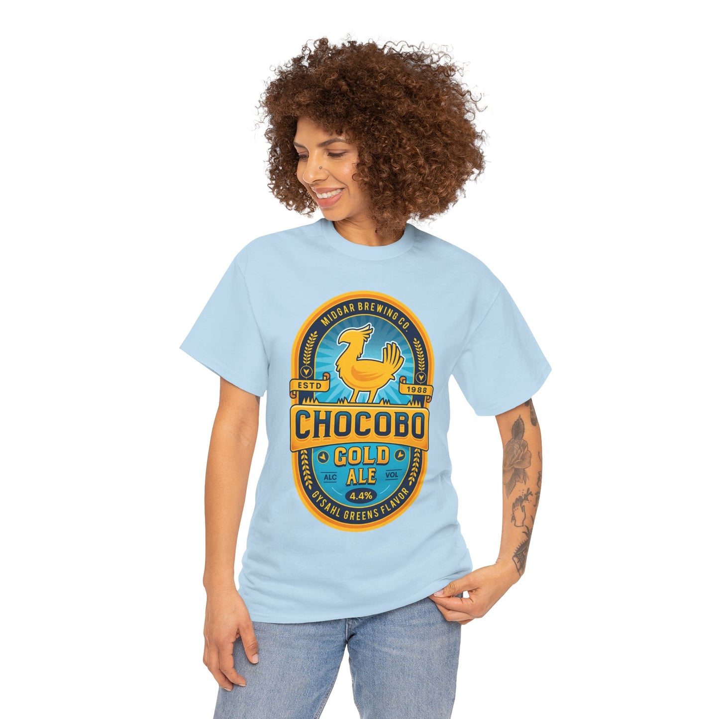 Chocobo Gold Beer Emblem Unisex T-Shirt
