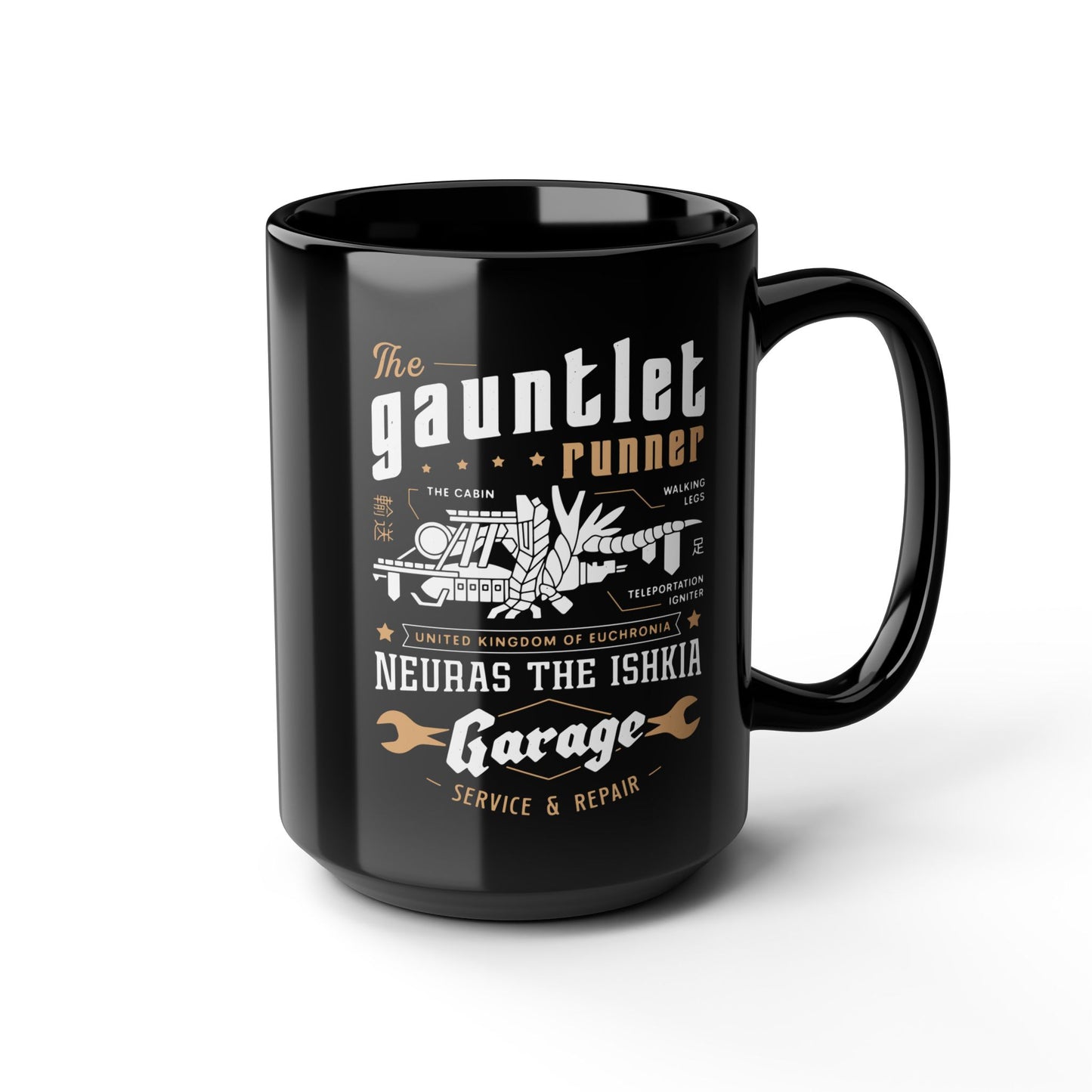 Gauntlet Runner Garage Black Mug