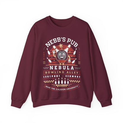 Nebb Bowling Mascot Emblem Crewneck Sweatshirt