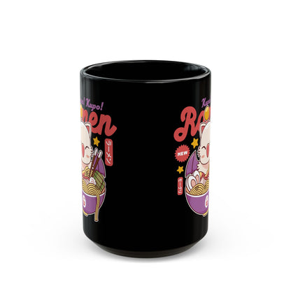 Moogle Kupo Ramen Black Mug