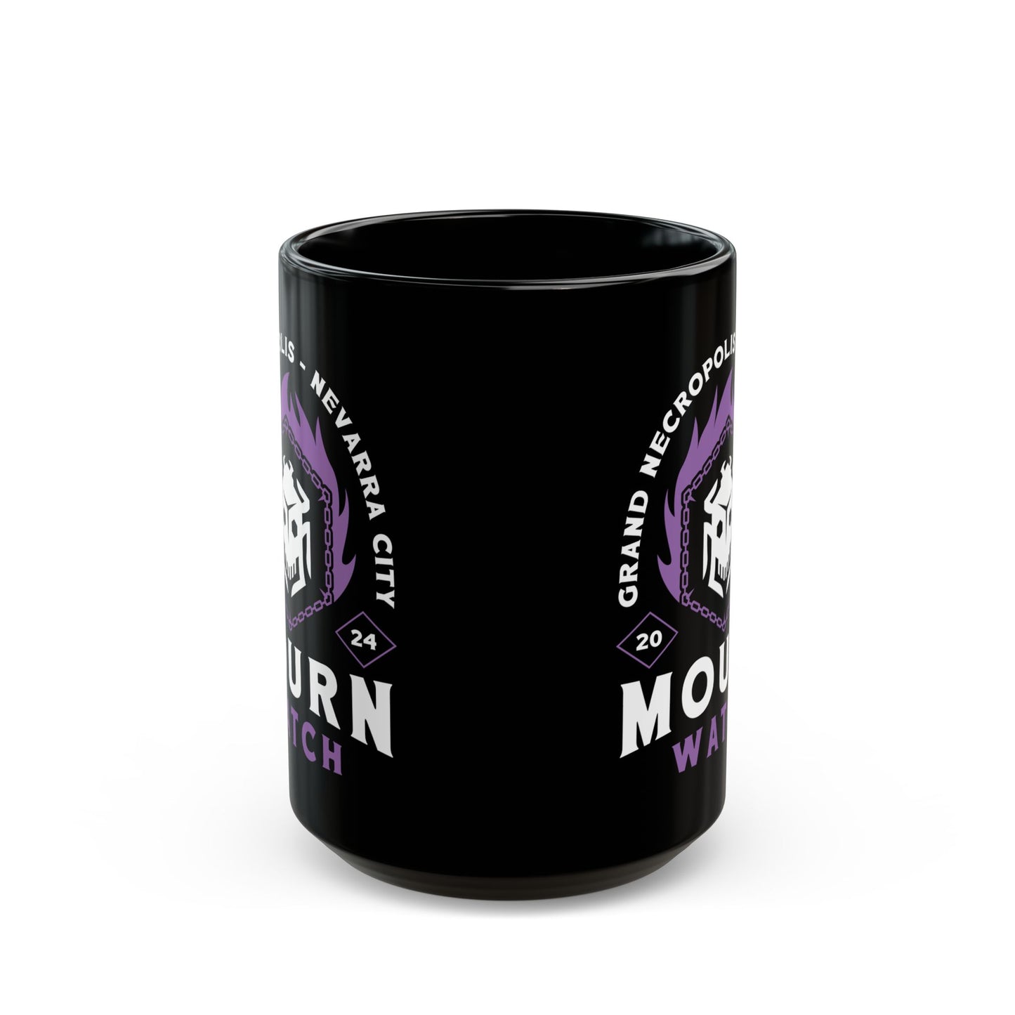 Mourn Watch Emblem Black Mug