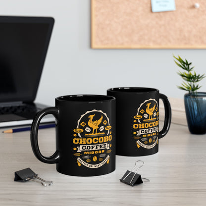 Chocobo Coffee Grunge Black Mug