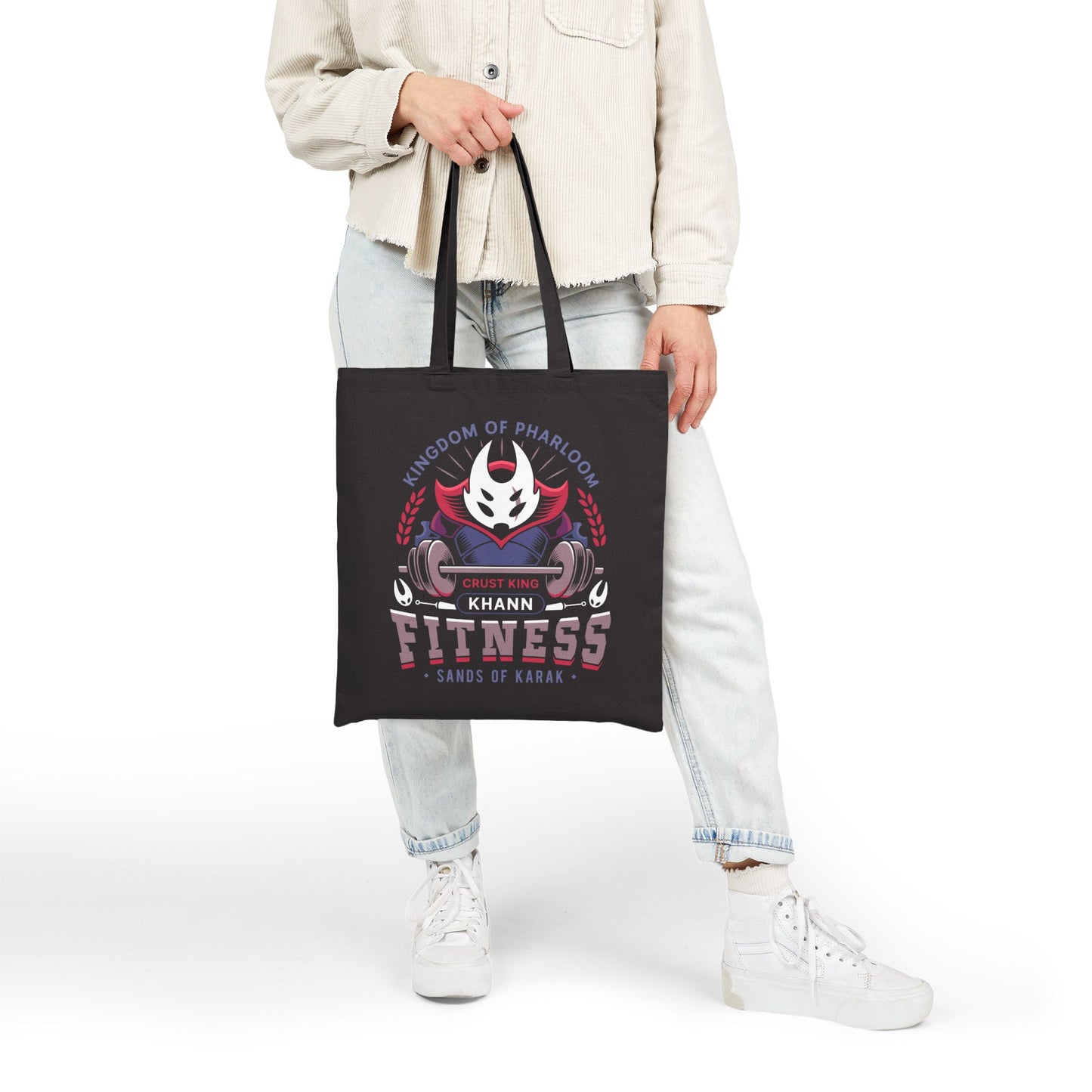 Pharloom Fitness Emblem Canvas Tote Bag
